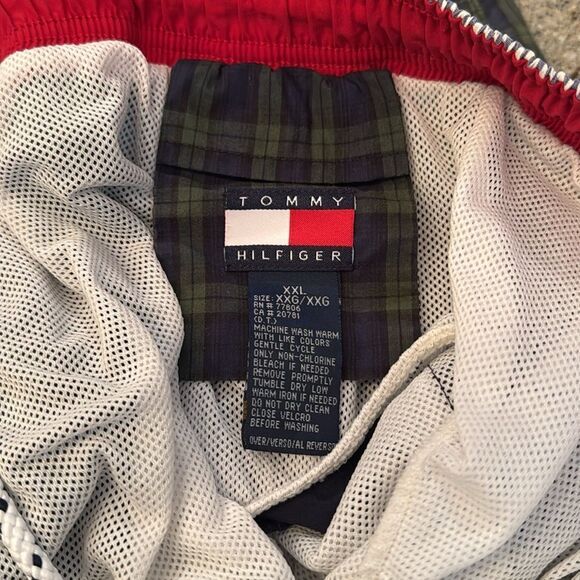 TOMMY HILFIGER Vintage Tommy Trunks Plaid Swim Trunks - Picture 6 of 11